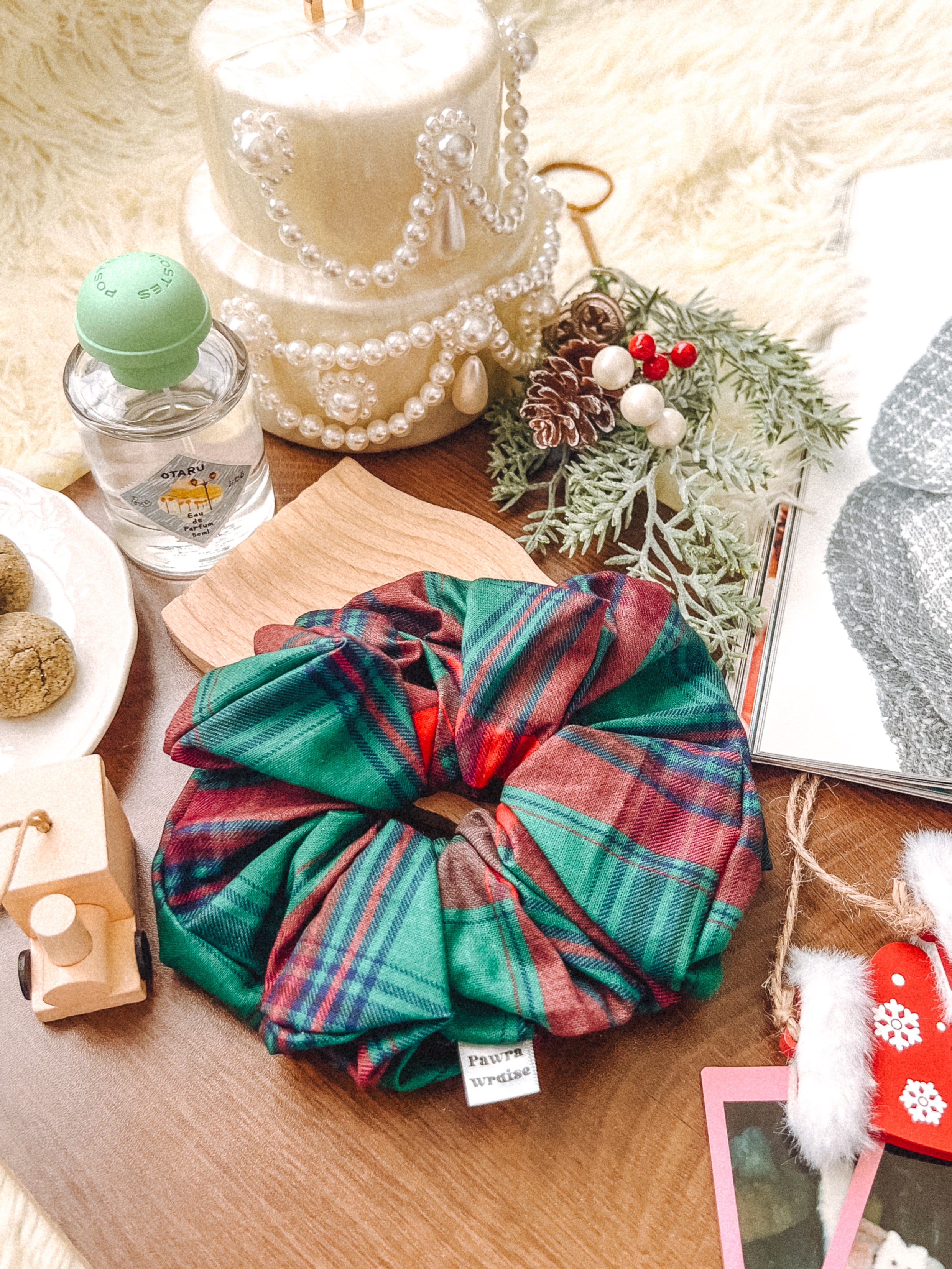 Tartan Large Scrunchie