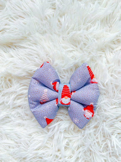 Gnomes Christmas Pillow Bow