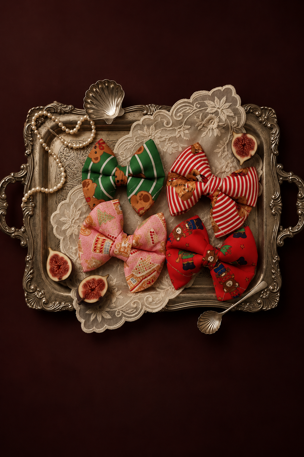 Christmas matching pet accessories by Pawrawrdise