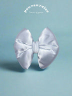 Piper Satin Pillow Bow / Blue