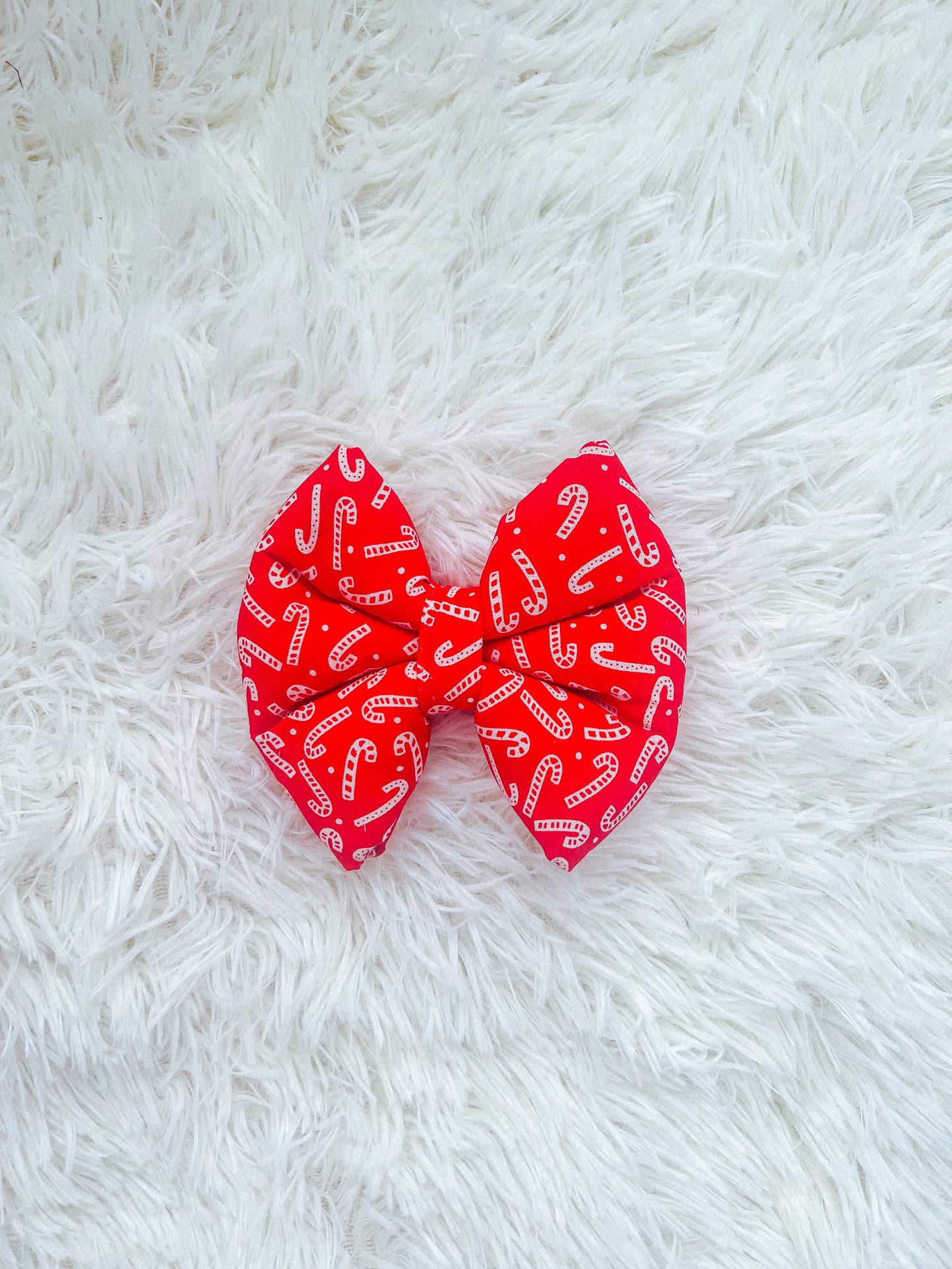 Candy Cane Pillow Bow