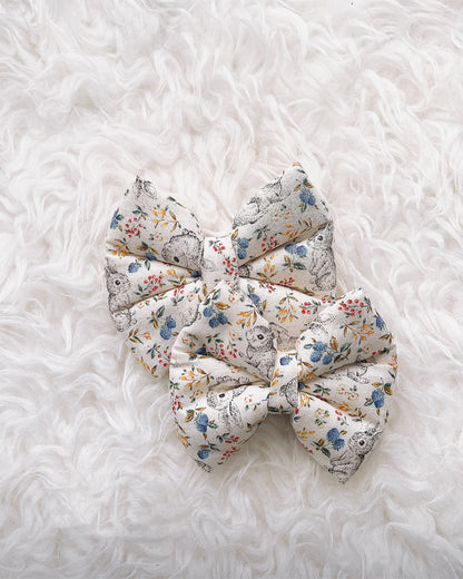 Flopsy Rabbit Pillow Bow / Cream