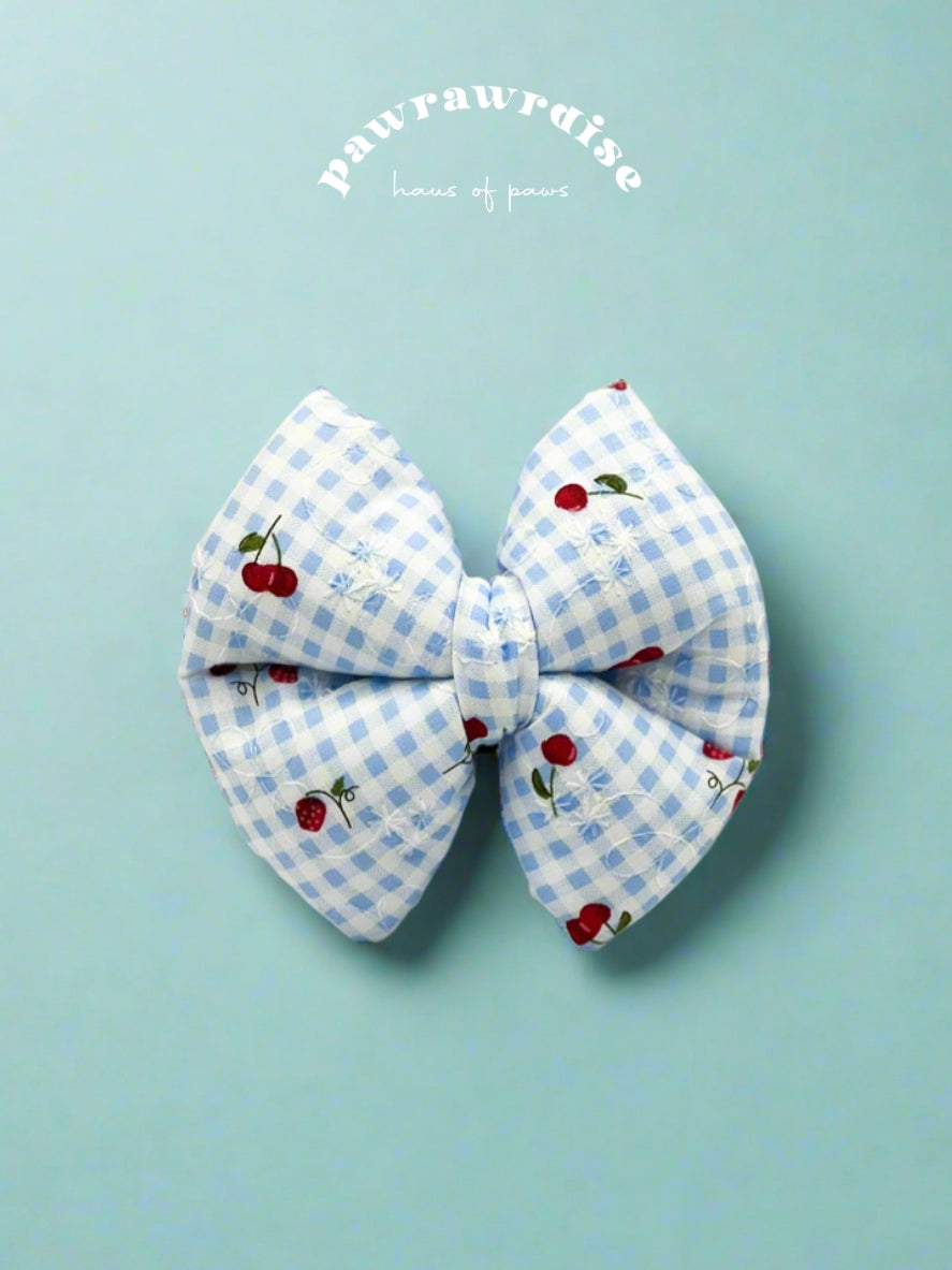 Summer Berry Pillow Bow