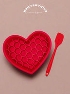 Valentina 2-in-1 Honeycomb Slow Feeder / Red