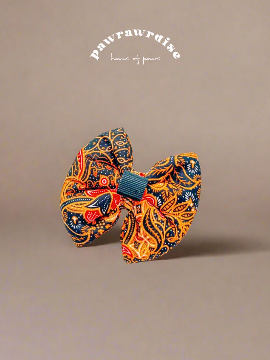 Pam Batik Pillow Bow / Midnight