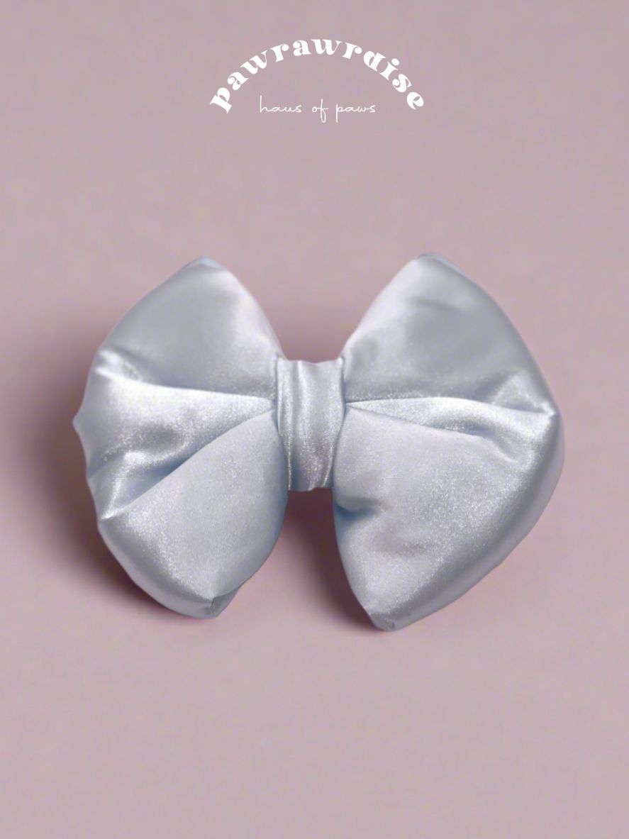 Piper Satin Pillow Bow / Blue