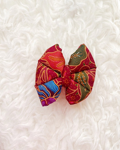 Pam Batik Pillow Bow / Maroon