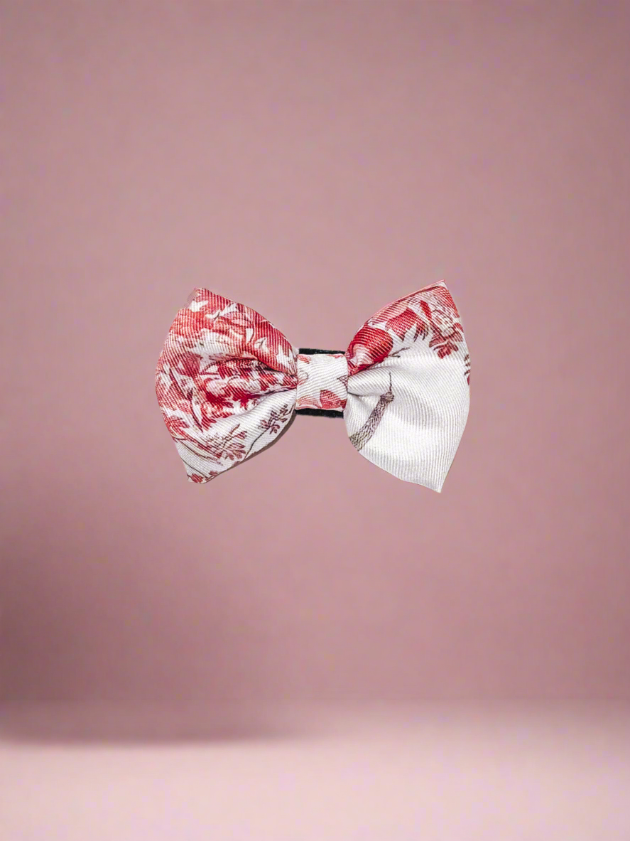 Ruby Ribbon Pearl Ornament