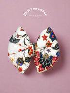 Lowen Batik Pillow Bow / White