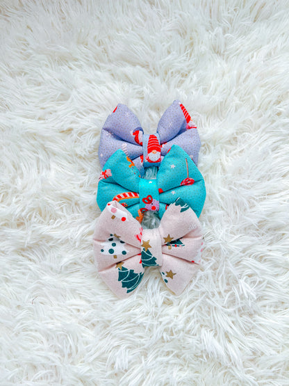 Gnomes Christmas Pillow Bow