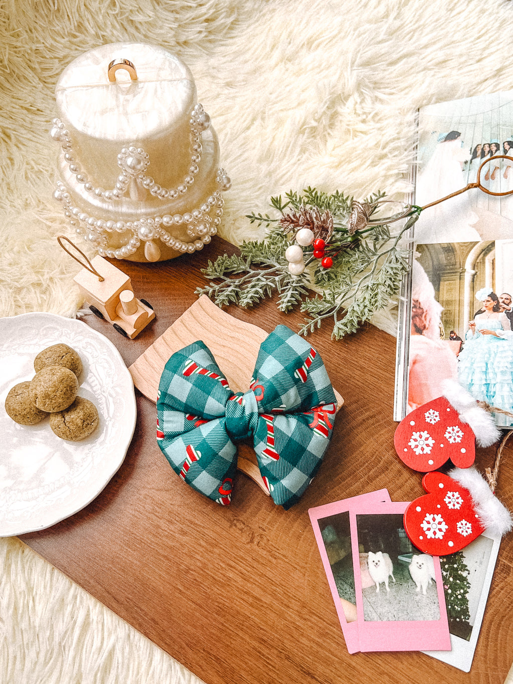 Candy Bone Pillow Bow