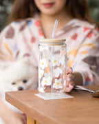 Daisy Dream 16oz Glass Cup