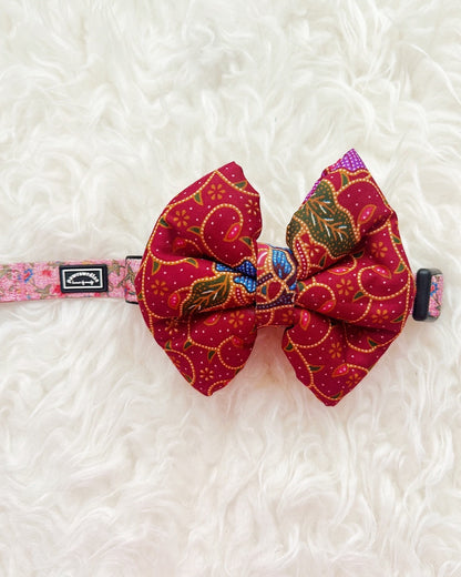 Pam Batik Pillow Bow / Maroon