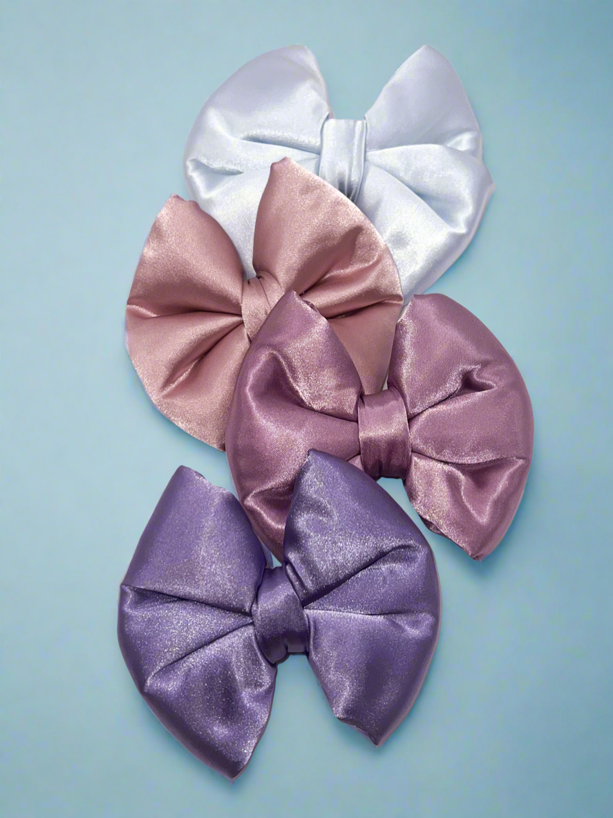 Piper Satin Pillow Bow / Blue