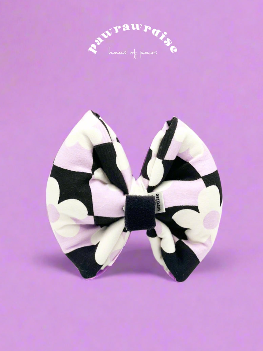 Kei Floral Pillow Bow / Purple