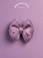 Piper Satin Pillow Bow / Light Purple