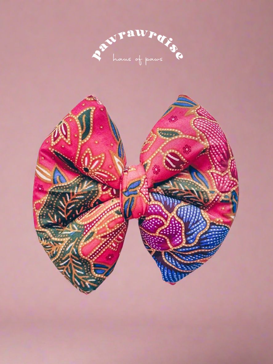 Pam Batik Pillow Bow / Pink