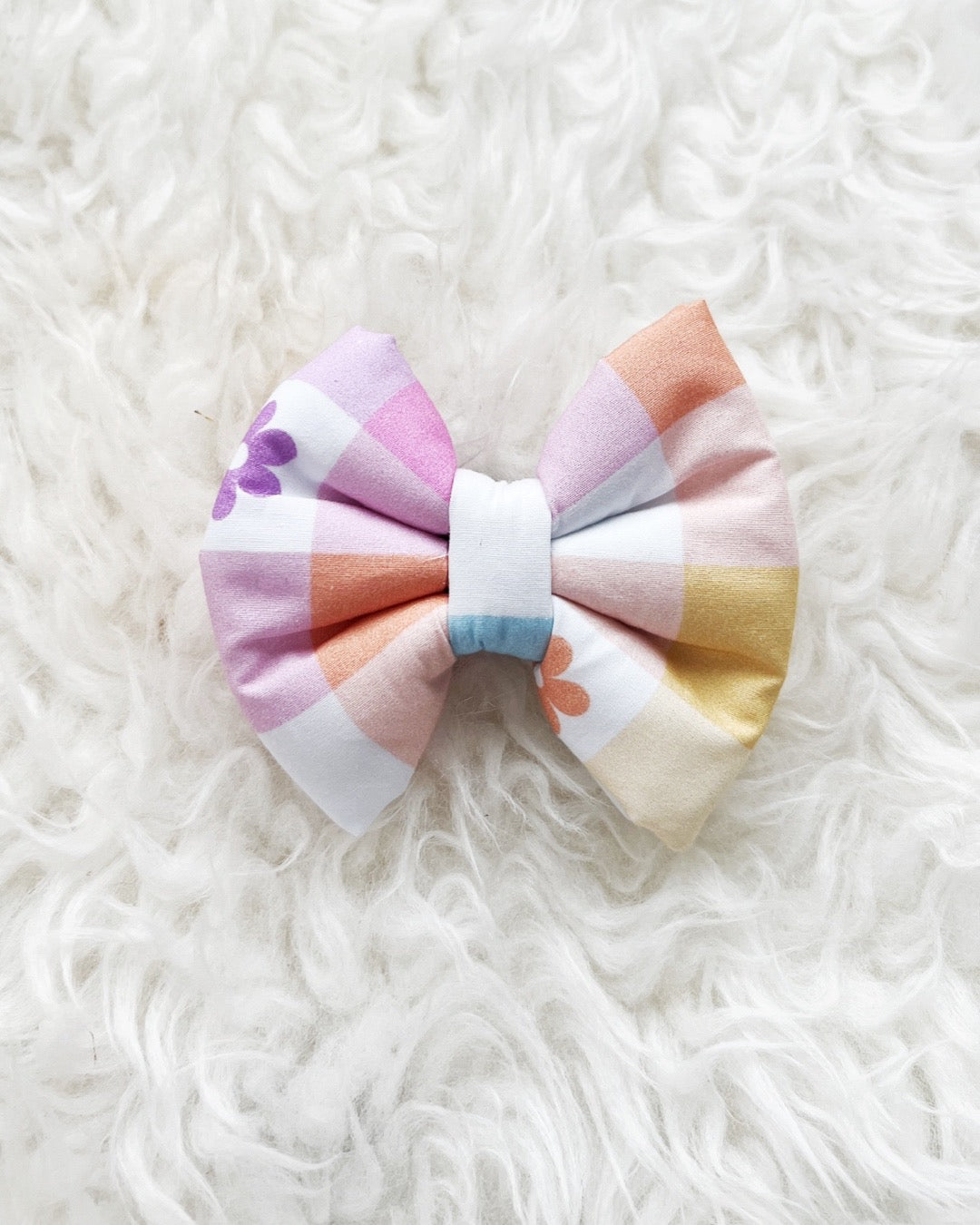 Brooklyn Rainbow Pillow Bow