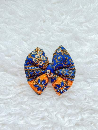 Pam Batik Pillow Bow / Navy