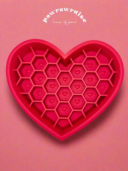 Valentina 2-in-1 Honeycomb Slow Feeder / Red