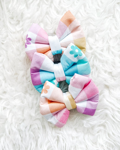 Brooklyn Rainbow Pillow Bow