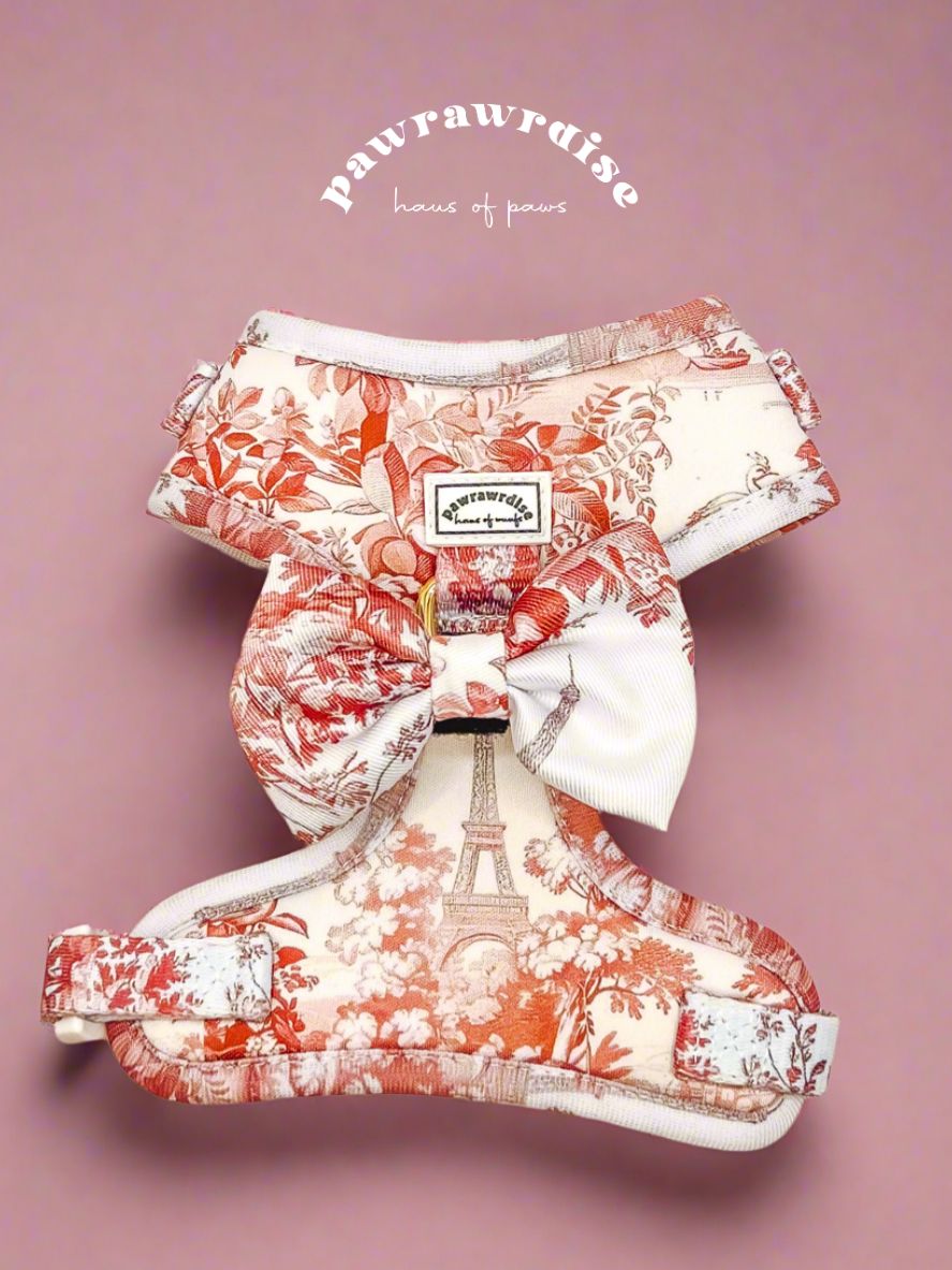 City of Love Harness with bow tie front view