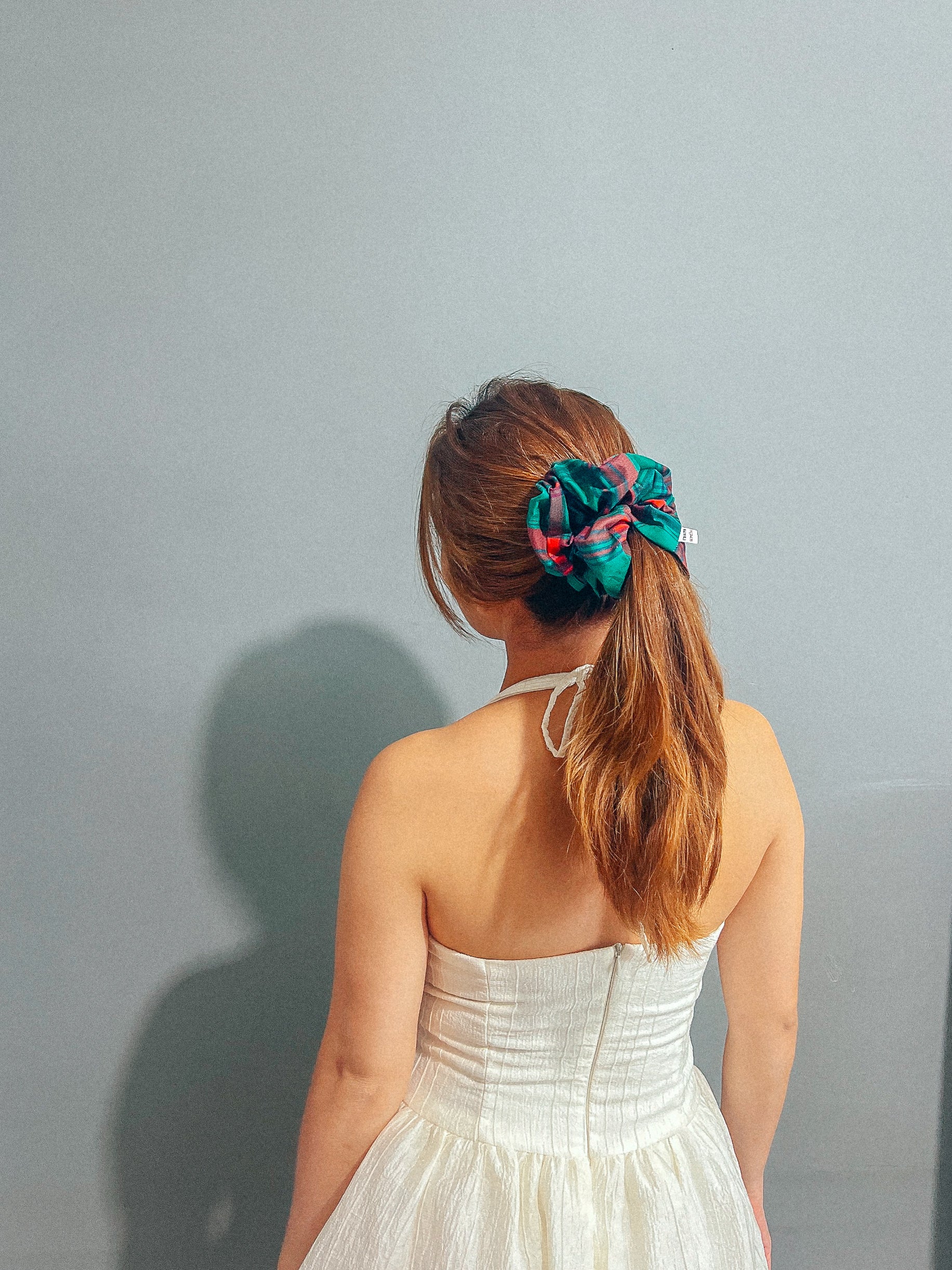 Tartan Large Scrunchie