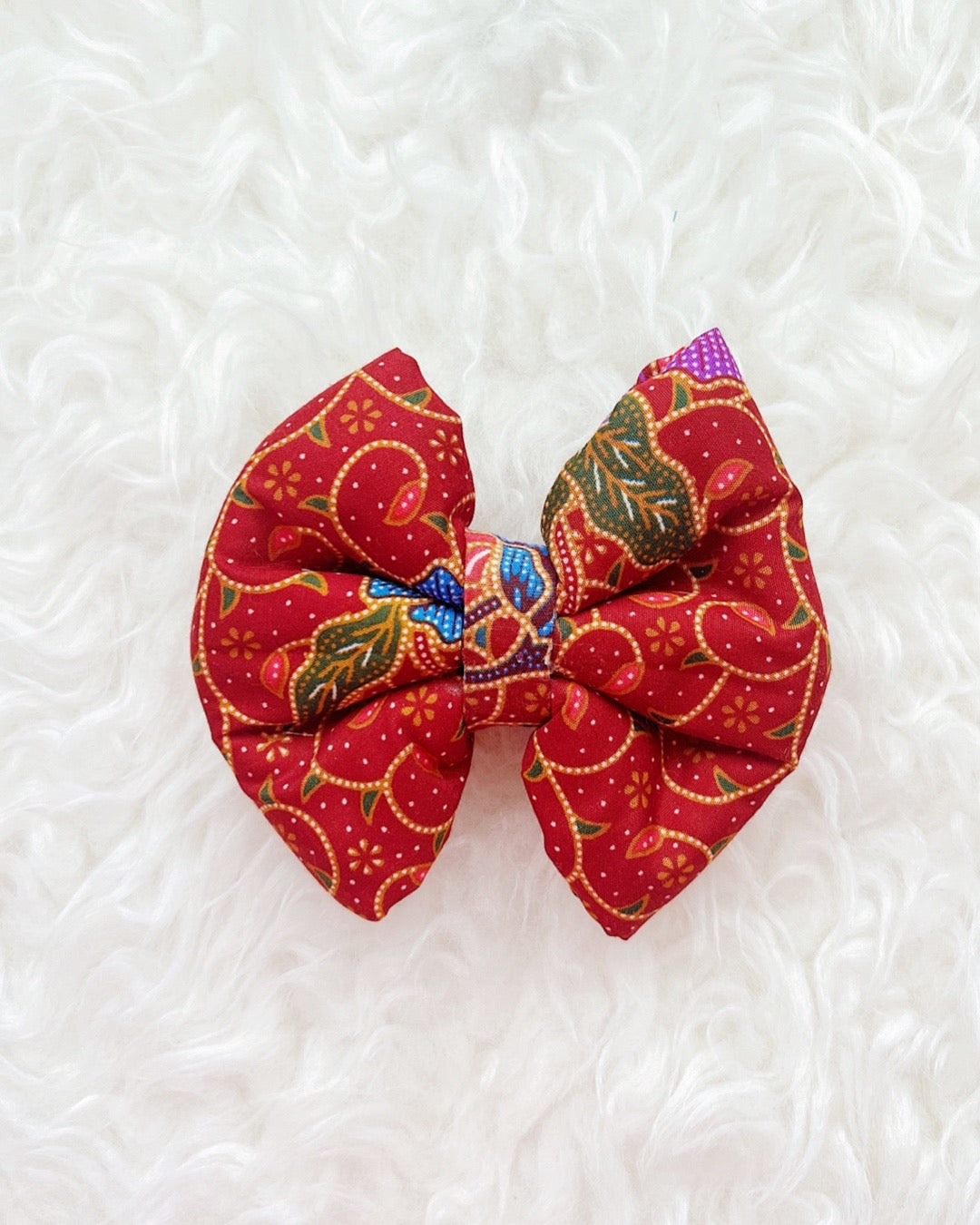 Pam Batik Pillow Bow / Maroon