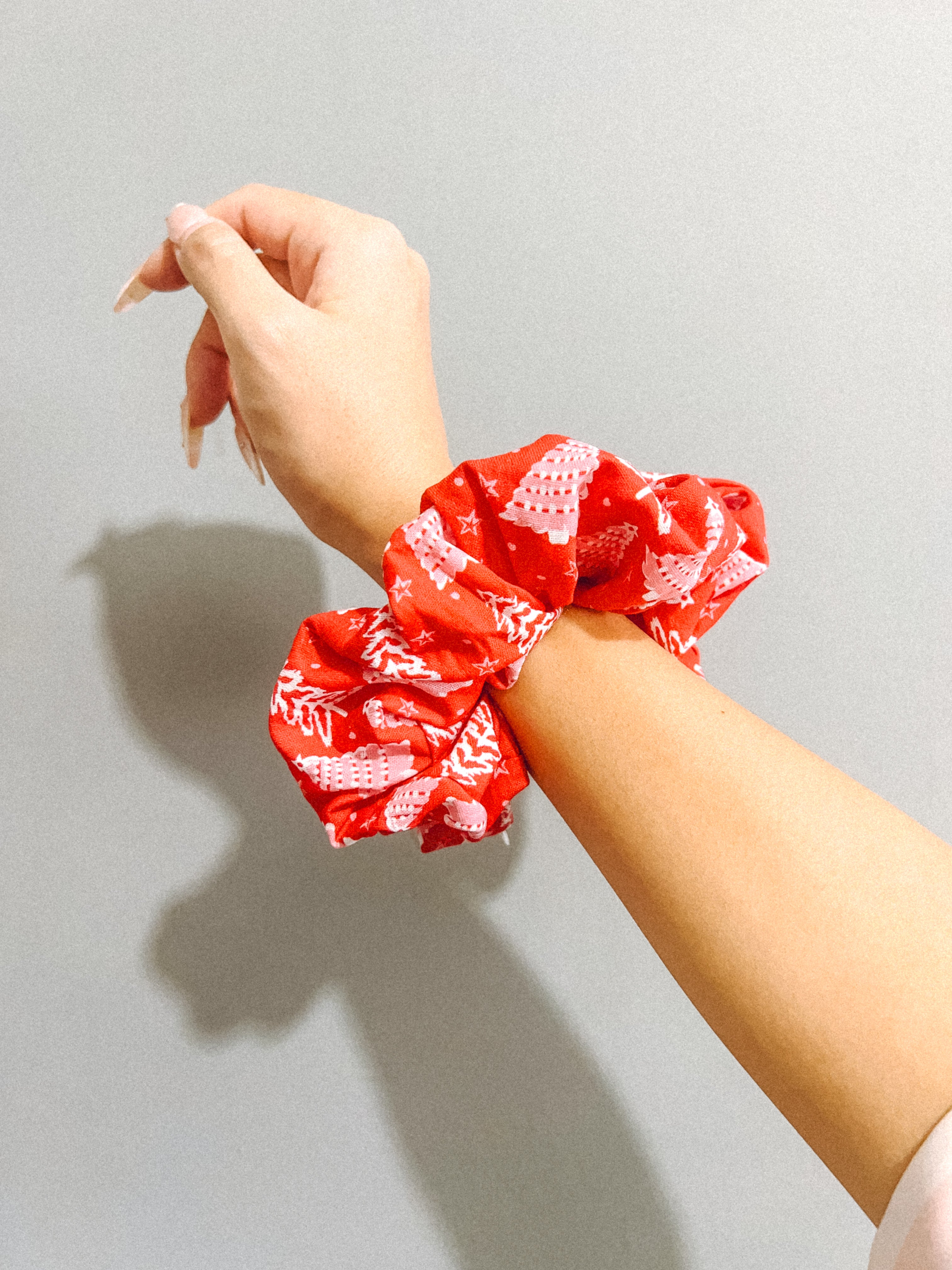 Christmas Trees Large Scrunchie