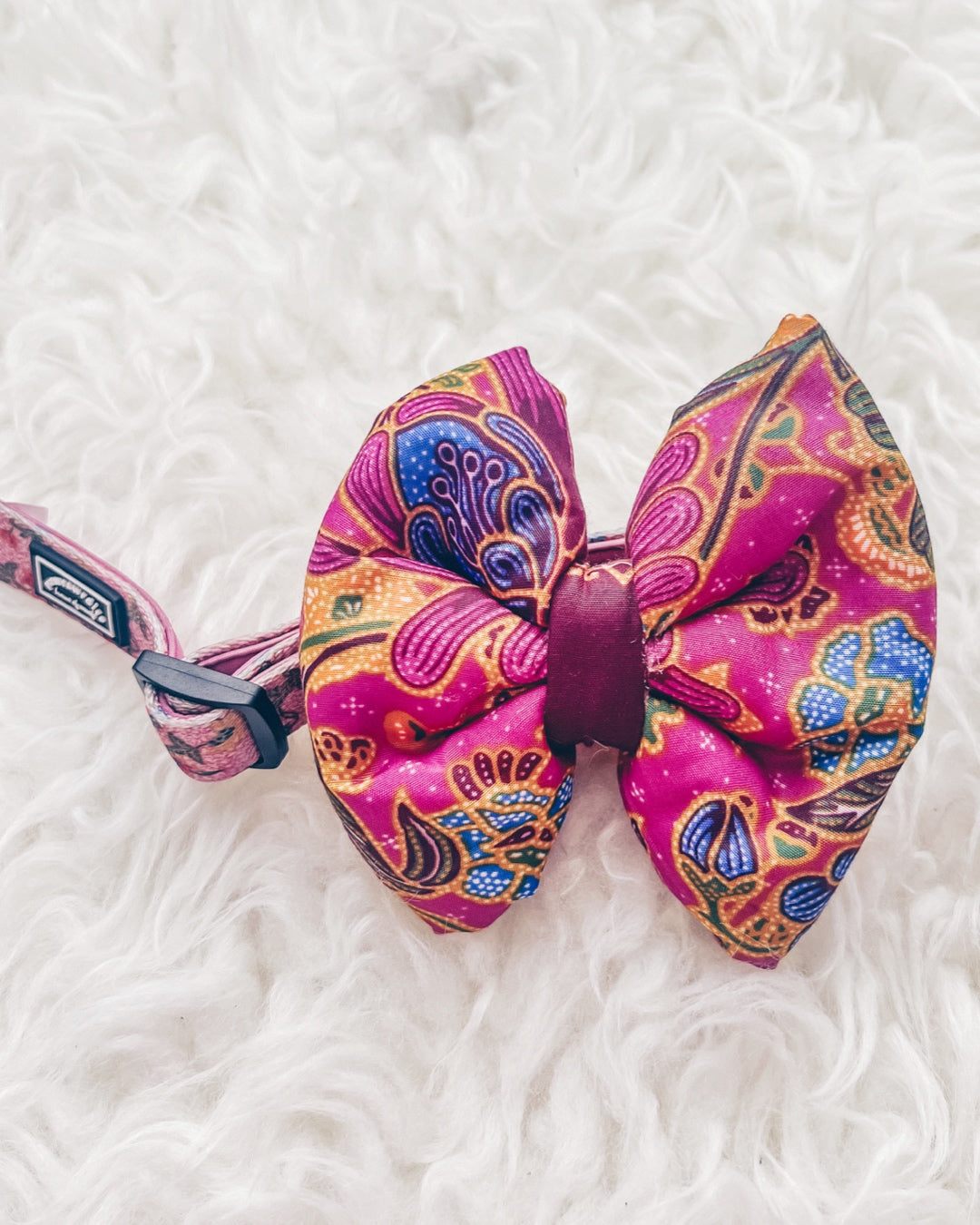 Pam Batik Pillow Bow / Purple