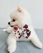 Lowen Batik Pillow Bow / White