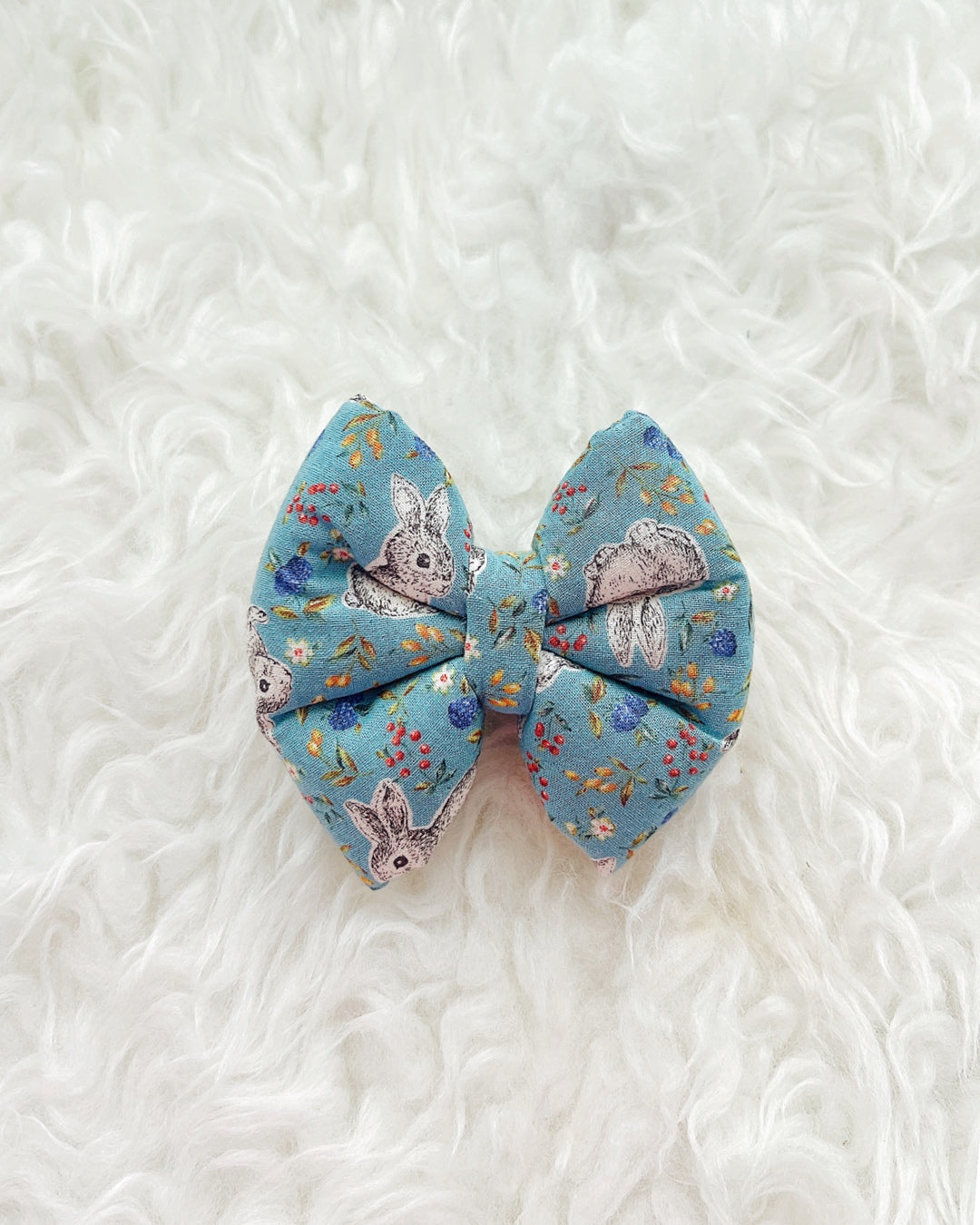 Flopsy Rabbit Pillow Bow / Turquoise