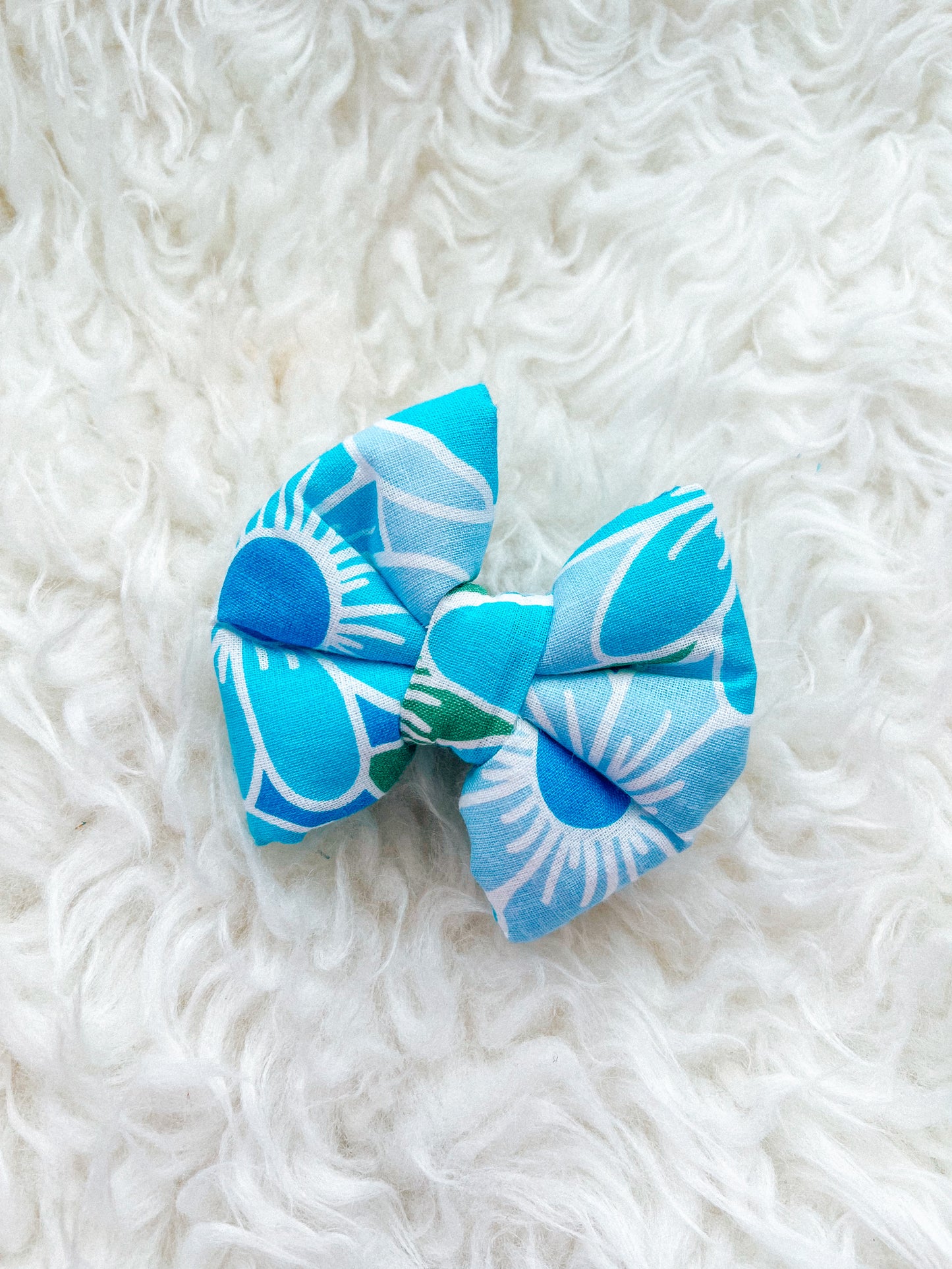 Kamiki Floral Pillow Bow / Blue