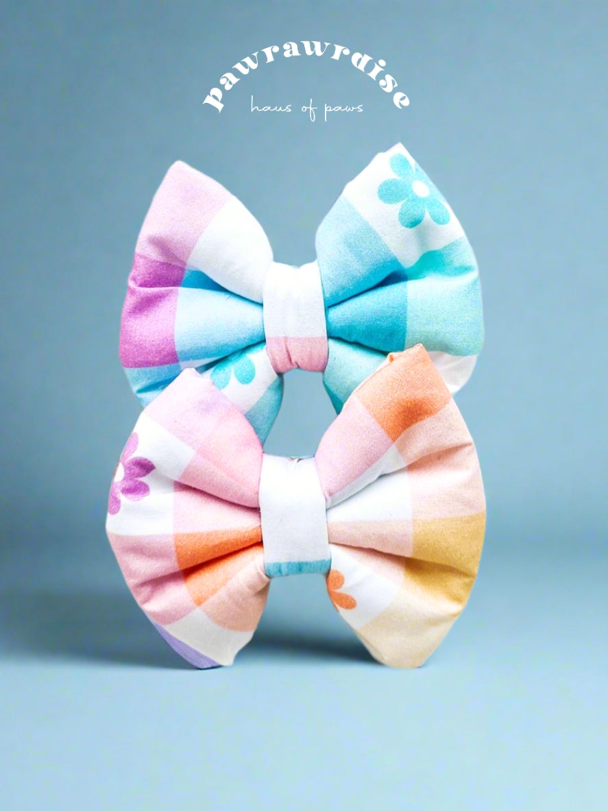 Brooklyn Rainbow Pillow Bow