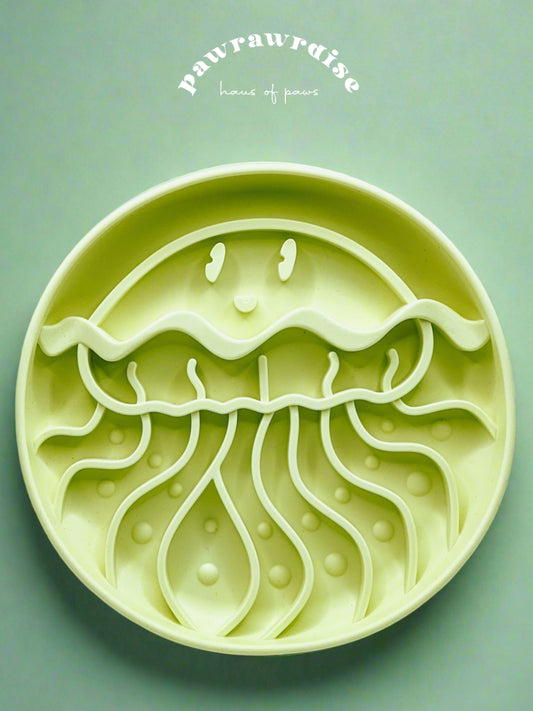 Jelly Fish Slow Feeder / Lime