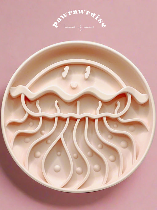 Jelly Fish Slow Feeder / Peach