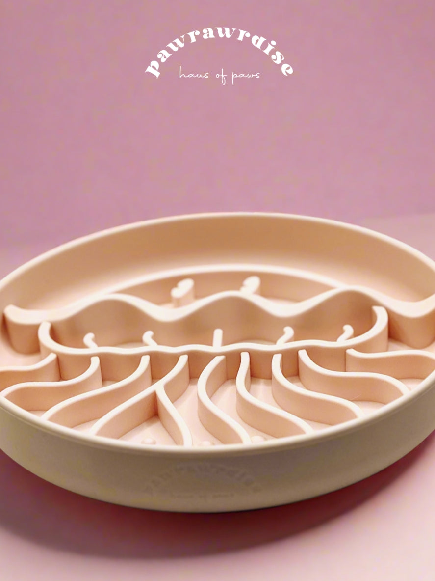 Jelly Fish Slow Feeder / Peach
