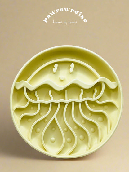Jelly Fish Slow Feeder / Yellow
