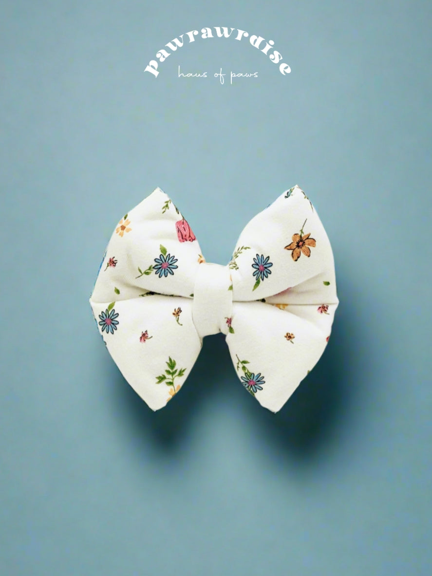 Meadow Floral Pillow Bow