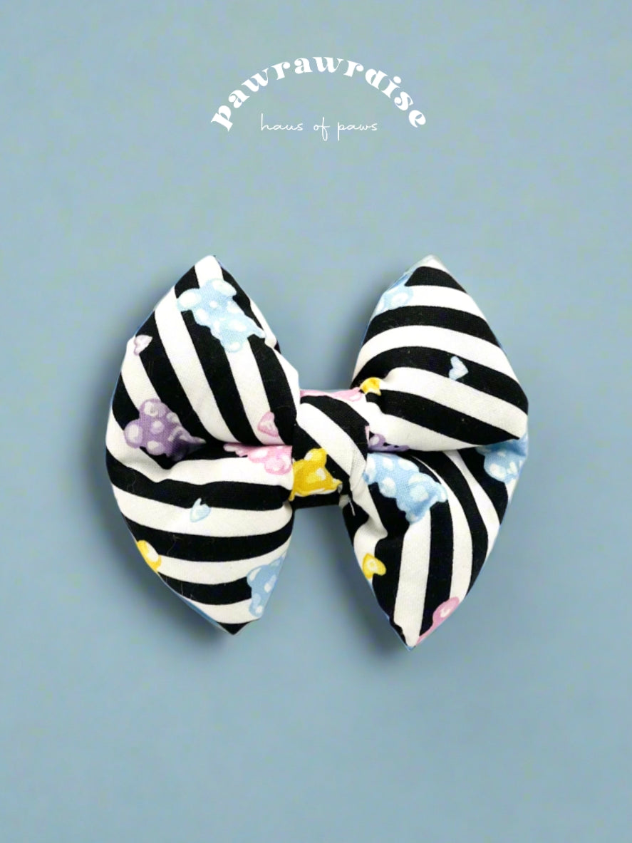 Jelly Bears Pillow Bow / Black