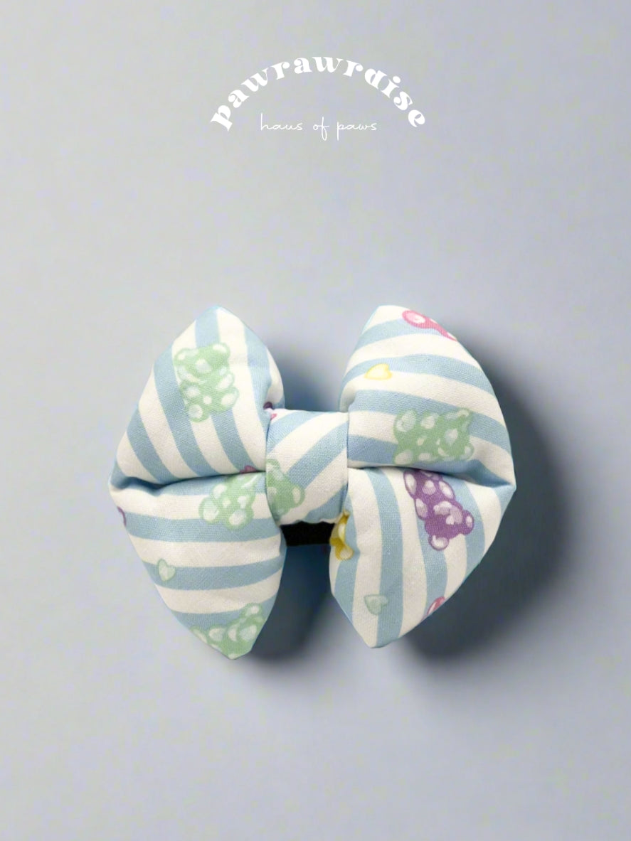 Jelly Bears Pillow Bow / Blue