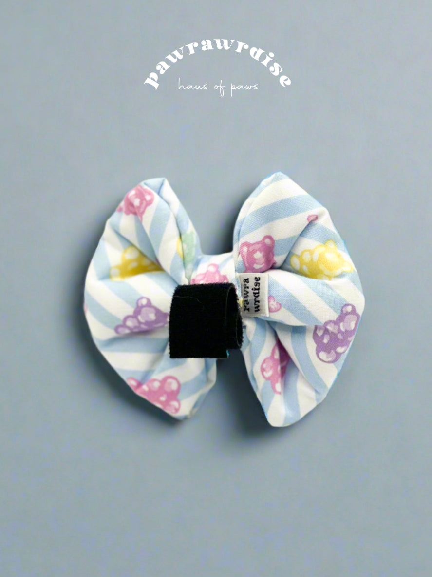 Jelly Bears Pillow Bow / Blue