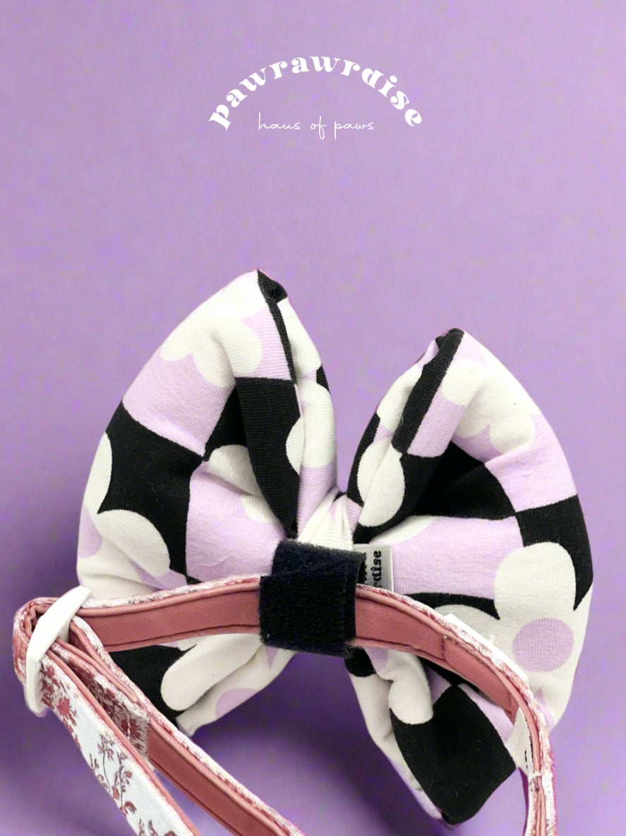 Kei Floral Pillow Bow / Purple