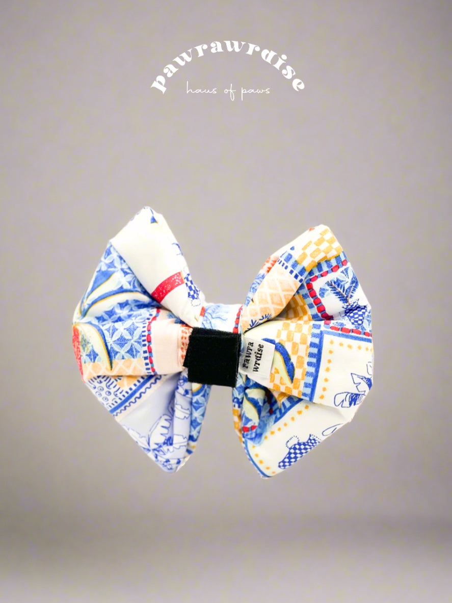 Tropical Mosaic Pillow Bow