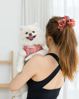 Scarlet Batik Scrunchie