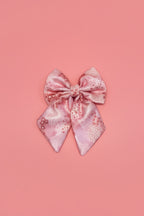 Blush Bloom Sailor Bow – decorative pet bow in a soft floral print