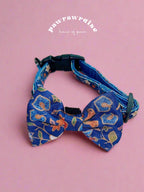 Caddy Batik Bow: decorative pet bow in heritage-inspired batik print