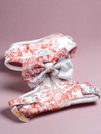 City of Love Bow – decorative pet bow in a romantic toile-inspired print