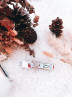 Dreamy Winter Dog Collar: adjustable dog collar with buckle, leash ring and winter-inspired print