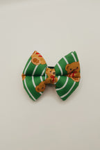 Evergreen Teddy Pillow Bow – handmade pet pillow bow for a special occasion